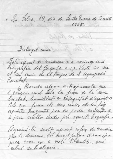 Vídua de Josep F. Ràfols